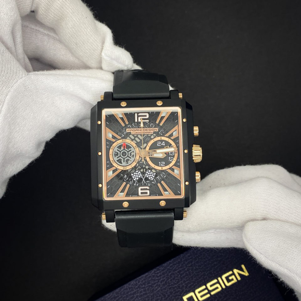 large Часы мужские Pagani Design PD-1725 Black-Black 4